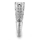 Right Hand Ring 3W1576 Rhodium Brass Ring with AAA Grade CZ