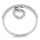 Right Hand Ring 3W1579 Rhodium Brass Ring with AAA Grade CZ