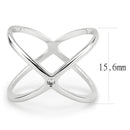 Right Hand Ring 3W1584 Rhodium Brass Ring with AAA Grade CZ