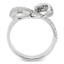 Right Hand Ring 3W1585 Rhodium Brass Ring with AAA Grade CZ