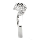 Right Hand Ring 3W1585 Rhodium Brass Ring with AAA Grade CZ