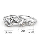 Right Hand Ring 3W1590 Rhodium Brass Ring with AAA Grade CZ