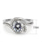 Right Hand Ring 3W1591 Rhodium Brass Ring with AAA Grade CZ