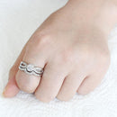 Right Hand Ring 3W1592 Rhodium Brass Ring with AAA Grade CZ