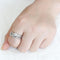 Right Hand Ring 3W1592 Rhodium Brass Ring with AAA Grade CZ