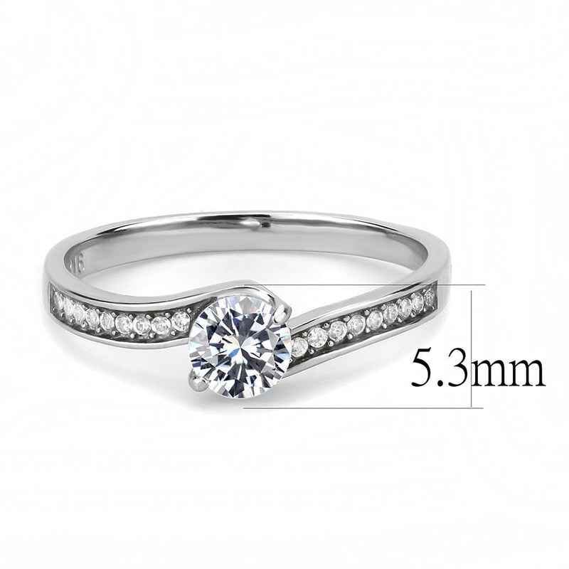 Silver Jewelry Rings Rings For Girls DA233 Stainless Steel Ring with AAA Grade CZ Alamode Fashion Jewelry Outlet