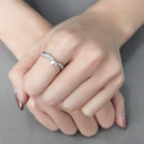 Silver Jewelry Rings Rings For Girls DA236 Stainless Steel Ring with AAA Grade CZ Alamode Fashion Jewelry Outlet