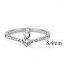 Silver Jewelry Rings Rings For Girls DA237 Stainless Steel Ring with AAA Grade CZ Alamode Fashion Jewelry Outlet