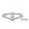 Silver Jewelry Rings Rings For Girls DA237 Stainless Steel Ring with AAA Grade CZ Alamode Fashion Jewelry Outlet