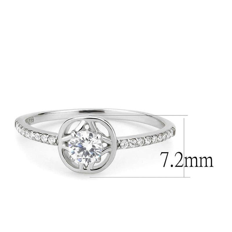 Silver Jewelry Rings Rings For Girls DA238 Stainless Steel Ring with AAA Grade CZ Alamode Fashion Jewelry Outlet