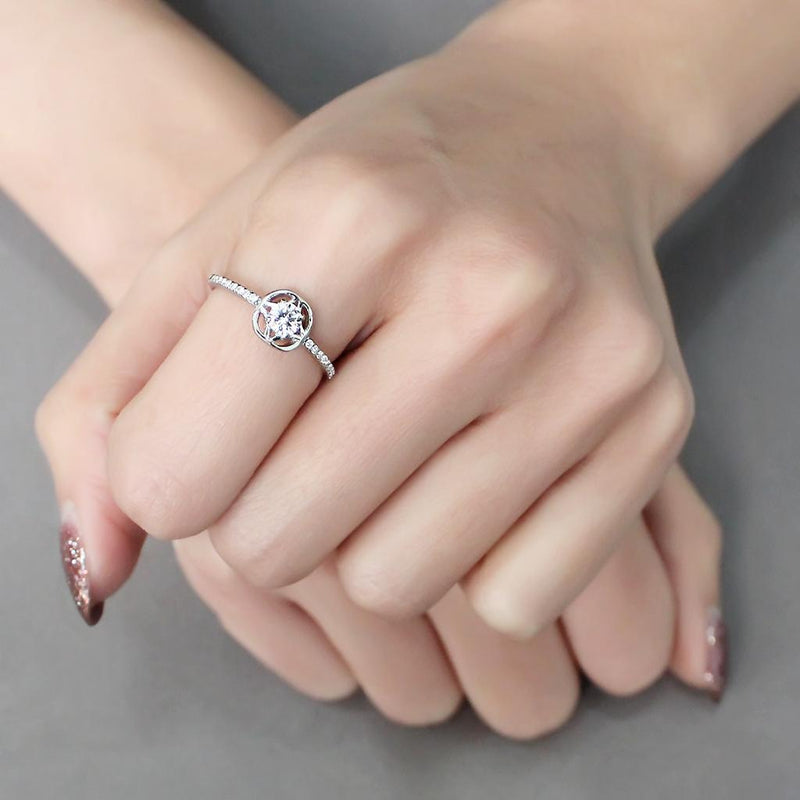 Silver Jewelry Rings Rings For Girls DA238 Stainless Steel Ring with AAA Grade CZ Alamode Fashion Jewelry Outlet