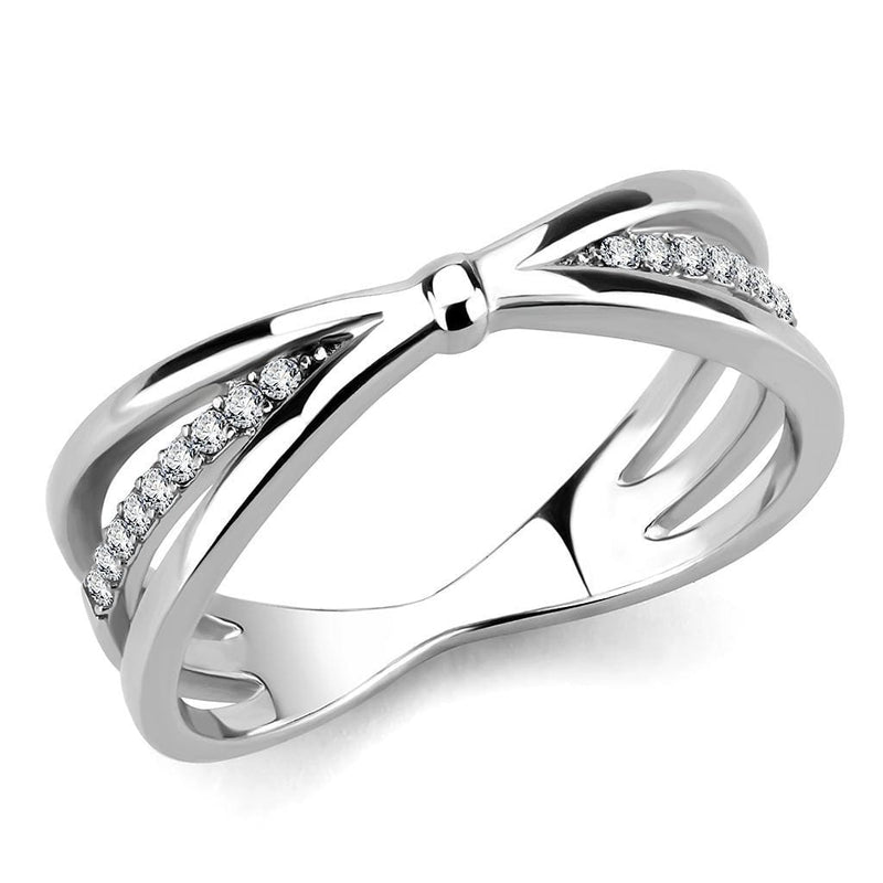 Silver Jewelry Rings Rings For Girls DA239 Stainless Steel Ring with AAA Grade CZ Alamode Fashion Jewelry Outlet