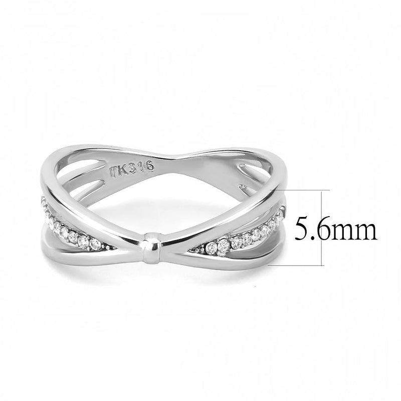 Silver Jewelry Rings Rings For Girls DA239 Stainless Steel Ring with AAA Grade CZ Alamode Fashion Jewelry Outlet