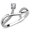 Silver Jewelry Rings Rings For Girls DA240 Stainless Steel Ring with AAA Grade CZ Alamode Fashion Jewelry Outlet