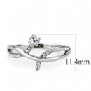 Silver Jewelry Rings Rings For Girls DA240 Stainless Steel Ring with AAA Grade CZ Alamode Fashion Jewelry Outlet