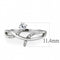 Silver Jewelry Rings Rings For Girls DA240 Stainless Steel Ring with AAA Grade CZ Alamode Fashion Jewelry Outlet