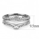 Silver Jewelry Rings Rings For Girls DA242 Stainless Steel Ring with AAA Grade CZ Alamode Fashion Jewelry Outlet