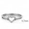 Silver Jewelry Rings Rings For Girls DA245 Stainless Steel Ring with AAA Grade CZ Alamode Fashion Jewelry Outlet