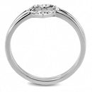 Silver Jewelry Rings Rings For Girls DA245 Stainless Steel Ring with AAA Grade CZ Alamode Fashion Jewelry Outlet