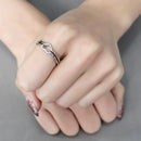 Silver Jewelry Rings Rings For Girls DA245 Stainless Steel Ring with AAA Grade CZ Alamode Fashion Jewelry Outlet