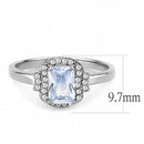 Silver Jewelry Rings Rings For Girls DA246 Stainless Steel Ring with AAA Grade CZ Alamode Fashion Jewelry Outlet