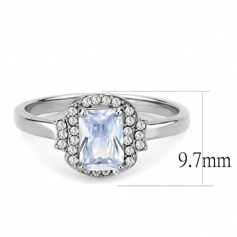 Silver Jewelry Rings Rings For Girls DA246 Stainless Steel Ring with AAA Grade CZ Alamode Fashion Jewelry Outlet