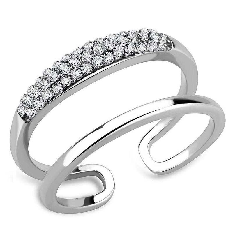 Silver Jewelry Rings Rings For Girls DA247 Stainless Steel Ring with AAA Grade CZ Alamode Fashion Jewelry Outlet