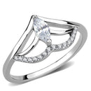 Silver Jewelry Rings Rings For Girls DA248 Stainless Steel Ring with AAA Grade CZ Alamode Fashion Jewelry Outlet