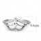 Silver Jewelry Rings Rings For Girls DA248 Stainless Steel Ring with AAA Grade CZ Alamode Fashion Jewelry Outlet