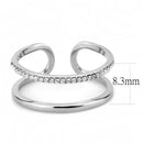 Silver Jewelry Rings Rings For Girls DA249 Stainless Steel Ring with AAA Grade CZ Alamode Fashion Jewelry Outlet