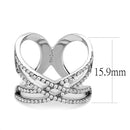 Silver Jewelry Rings Rings For Girls DA255 Stainless Steel Ring with AAA Grade CZ Alamode Fashion Jewelry Outlet