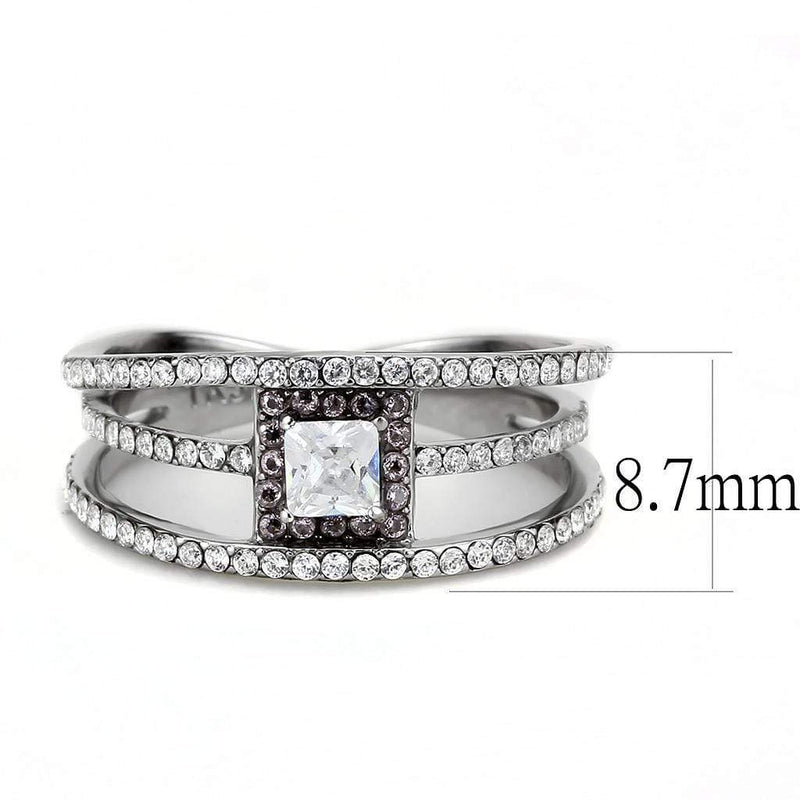 Silver Jewelry Rings Rings For Girls DA257 Stainless Steel Ring with AAA Grade CZ Alamode Fashion Jewelry Outlet