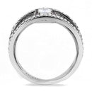 Silver Jewelry Rings Rings For Girls DA257 Stainless Steel Ring with AAA Grade CZ Alamode Fashion Jewelry Outlet