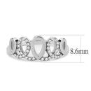 Silver Jewelry Rings Rings For Girls DA258 Stainless Steel Ring with AAA Grade CZ Alamode Fashion Jewelry Outlet