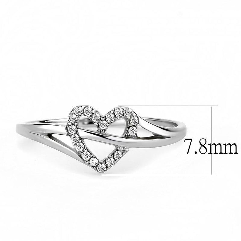 Silver Jewelry Rings Rings For Girls DA259 Stainless Steel Ring with AAA Grade CZ Alamode Fashion Jewelry Outlet