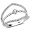 Silver Jewelry Rings Rings For Girls DA264 Stainless Steel Ring with AAA Grade CZ Alamode Fashion Jewelry Outlet