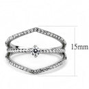 Silver Jewelry Rings Rings For Girls DA264 Stainless Steel Ring with AAA Grade CZ Alamode Fashion Jewelry Outlet