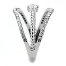 Silver Jewelry Rings Rings For Girls DA264 Stainless Steel Ring with AAA Grade CZ Alamode Fashion Jewelry Outlet