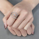 Silver Jewelry Rings Rings For Girls DA264 Stainless Steel Ring with AAA Grade CZ Alamode Fashion Jewelry Outlet