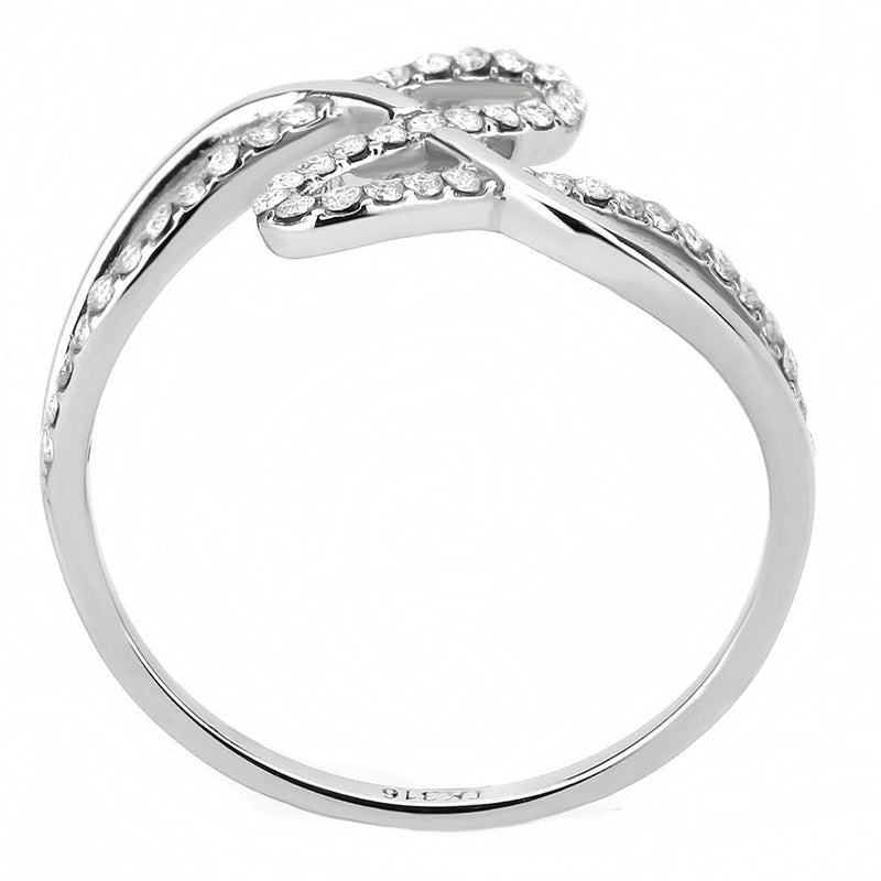 Silver Jewelry Rings Rings For Girls DA265 Stainless Steel Ring with AAA Grade CZ Alamode Fashion Jewelry Outlet