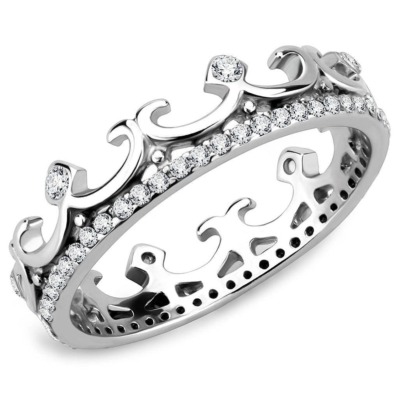 Silver Jewelry Rings Rings For Girls DA267 Stainless Steel Ring with AAA Grade CZ Alamode Fashion Jewelry Outlet