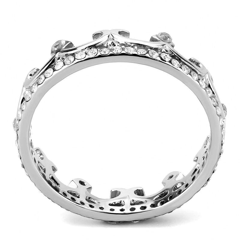 Silver Jewelry Rings Rings For Girls DA267 Stainless Steel Ring with AAA Grade CZ Alamode Fashion Jewelry Outlet