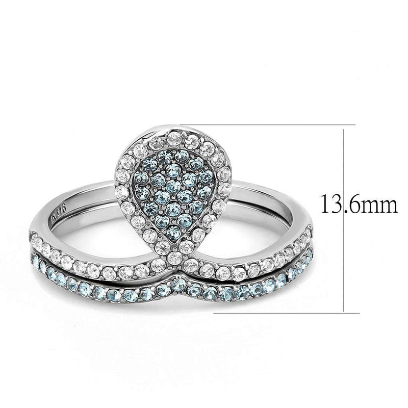 Silver Jewelry Rings Rings For Girls DA268 Stainless Steel Ring with AAA Grade CZ Alamode Fashion Jewelry Outlet