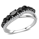 Silver Jewelry Rings Rings For Girls DA269 Stainless Steel Ring with CZ Alamode Fashion Jewelry Outlet