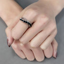 Silver Jewelry Rings Rings For Girls DA269 Stainless Steel Ring with CZ Alamode Fashion Jewelry Outlet