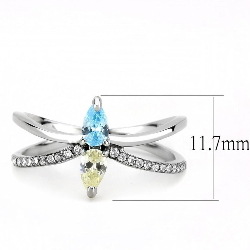 Silver Jewelry Rings Rings For Girls DA271 Stainless Steel Ring with AAA Grade CZ Alamode Fashion Jewelry Outlet