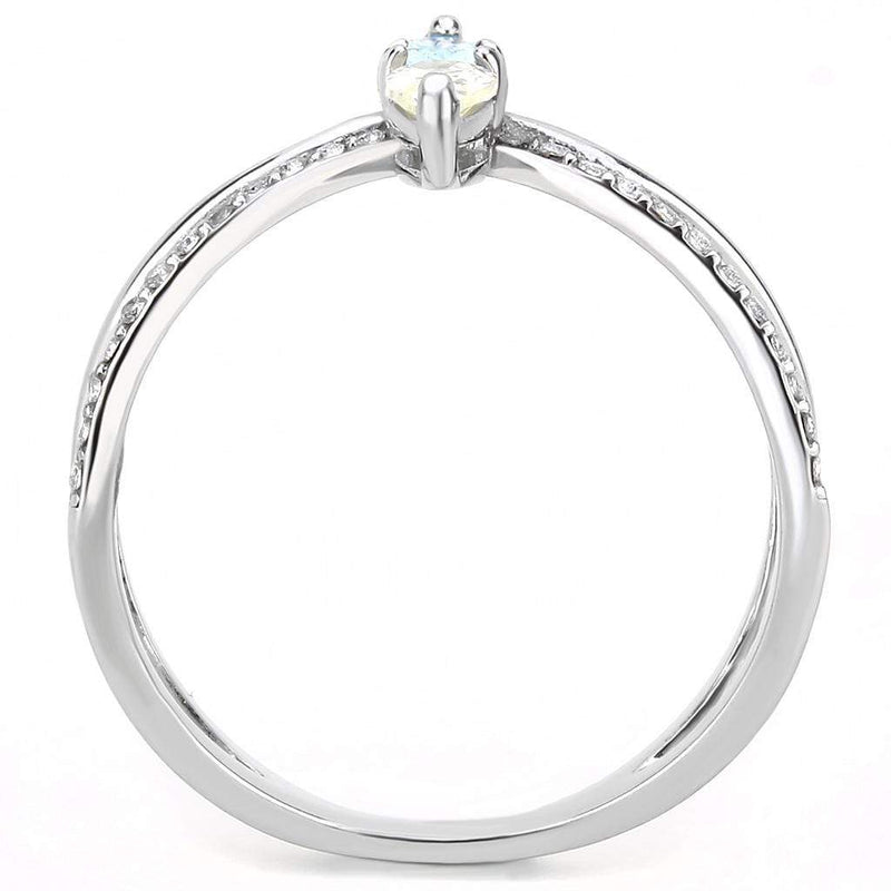 Silver Jewelry Rings Rings For Girls DA271 Stainless Steel Ring with AAA Grade CZ Alamode Fashion Jewelry Outlet