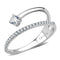 Silver Jewelry Rings Rings For Girls DA316 No Plating Stainless Steel Ring with AAA Grade CZ Alamode Fashion Jewelry Outlet