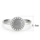 Silver Jewelry Rings Rings For Girls DA340 No Plating Stainless Steel Ring with AAA Grade CZ Alamode Fashion Jewelry Outlet