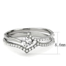 Silver Jewelry Rings Rings For Girls DA350 Stainless Steel Ring with AAA Grade CZ Alamode Fashion Jewelry Outlet